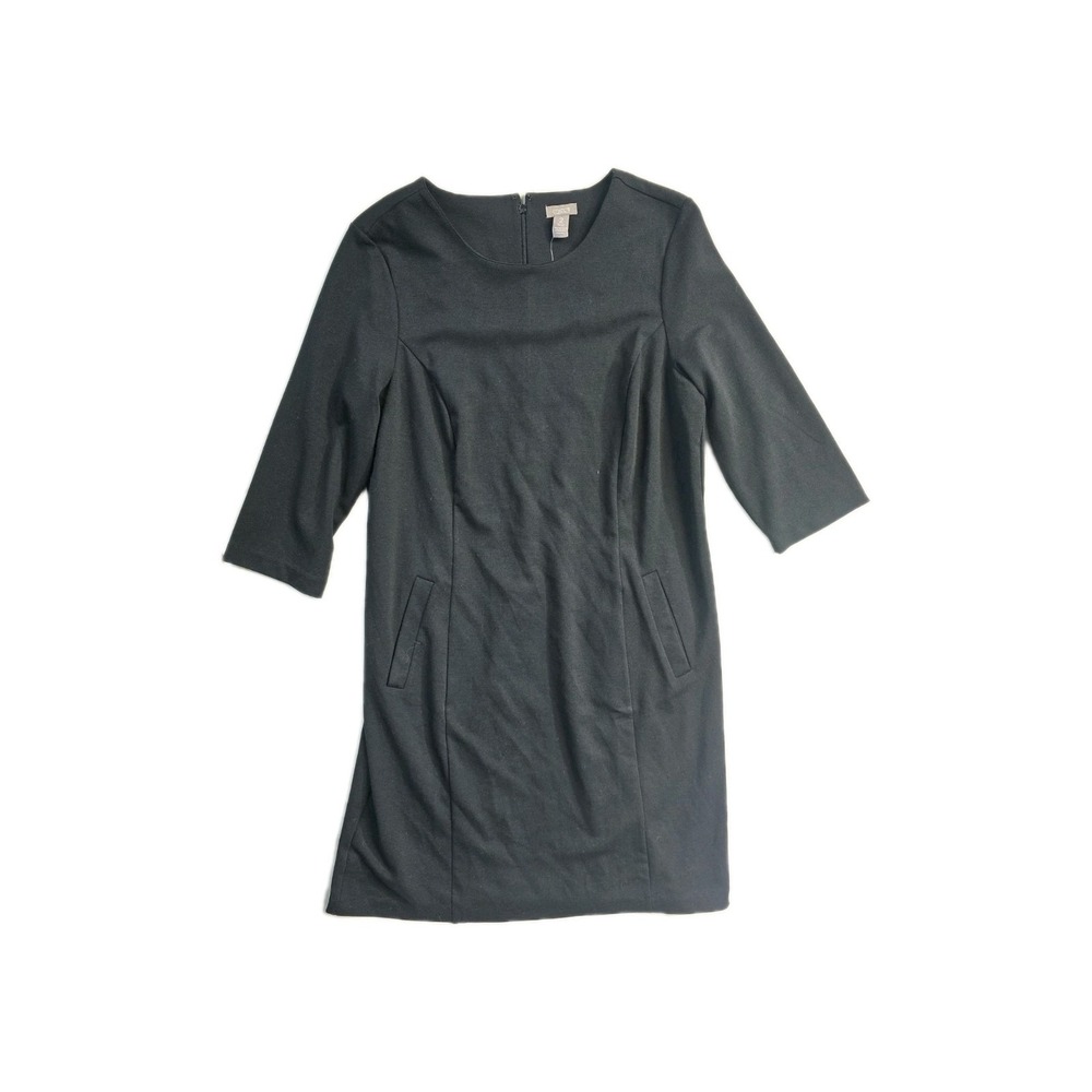 Chico's Women's Dress‎ 2 Black Knit 3/4 Sleeves